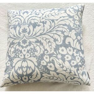 Urban standard light blue and cream patterned pillow